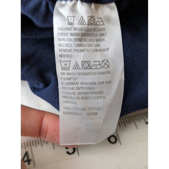 Susan Graver Navy Blue Skirt Drawstring Pockets L Athleisure Casual Boho Comfort - Picture 9 of 10